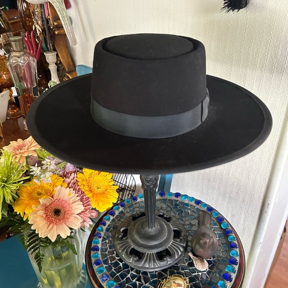 Vintage 100% Wool Felt Pork Pie Hat - Picture 2 of 9